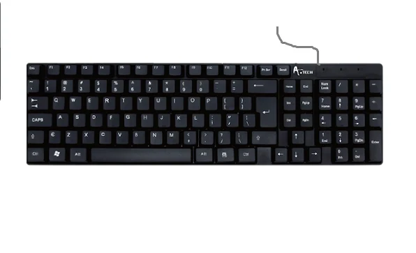 A.Tech KB8801 Standard Keyboard